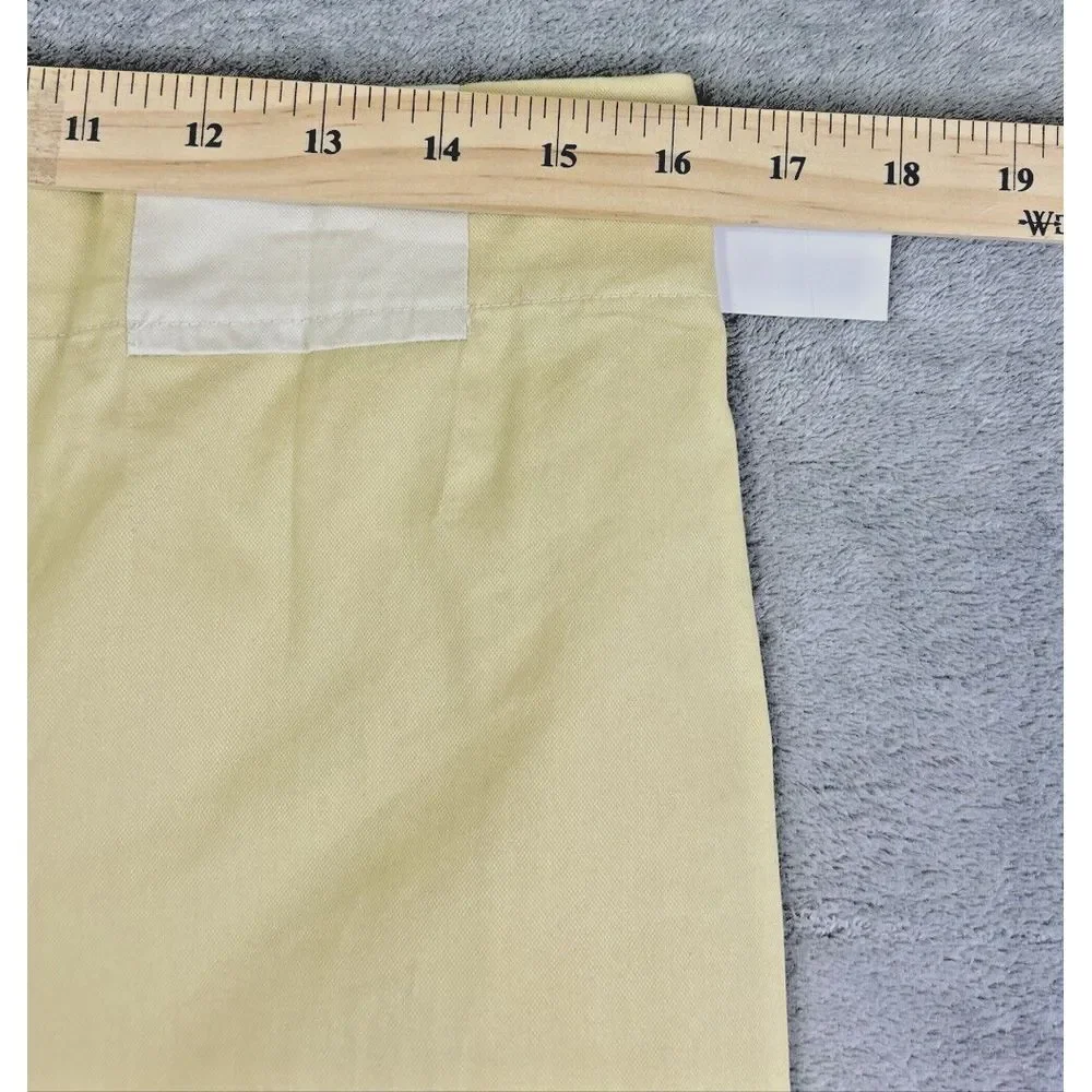 Equipment Femme‎ Women's 4 Yellow Pants Dress Trouser Tapered Preppy Career